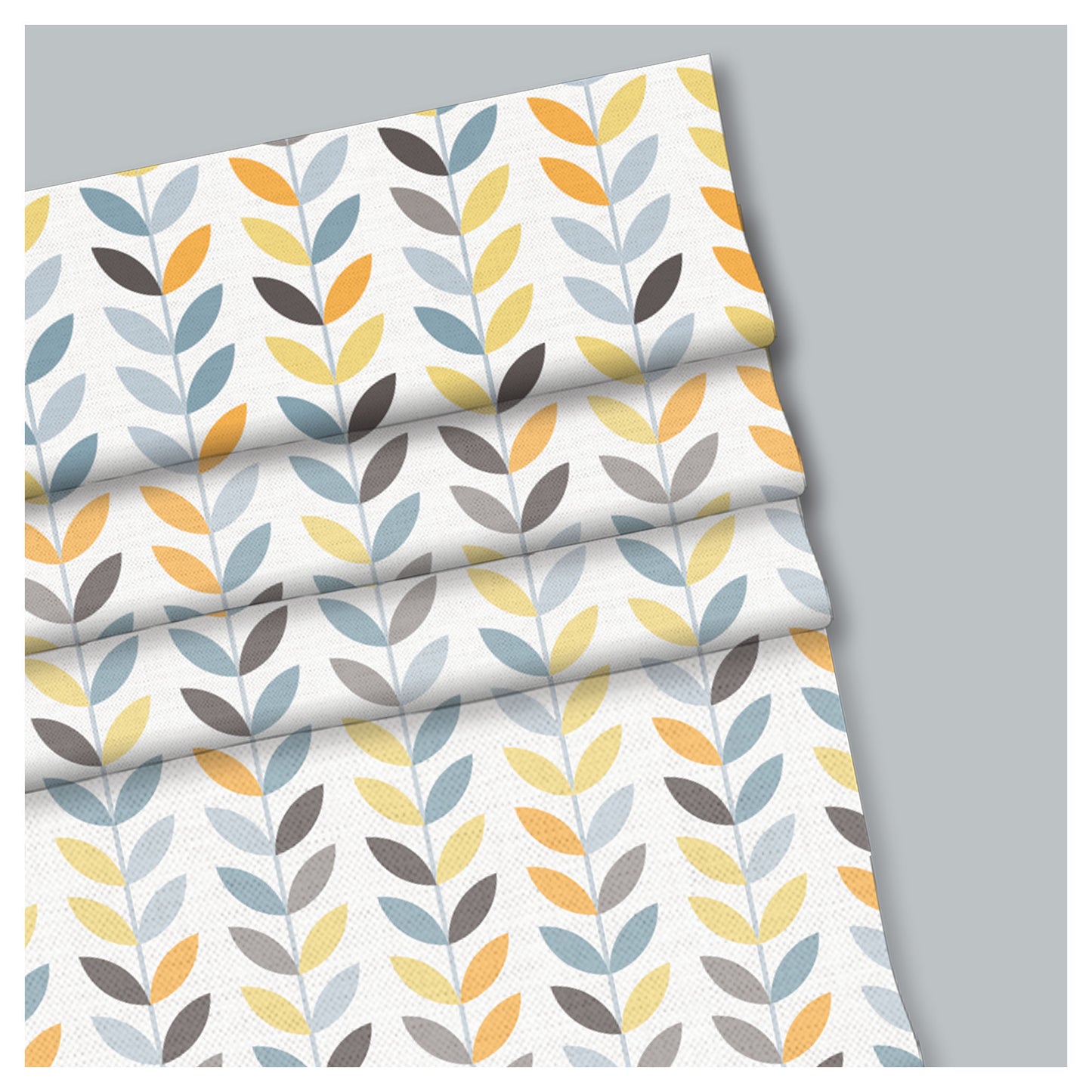 Minimalist Leaf Pattern Scandinavian Window Roman Shade