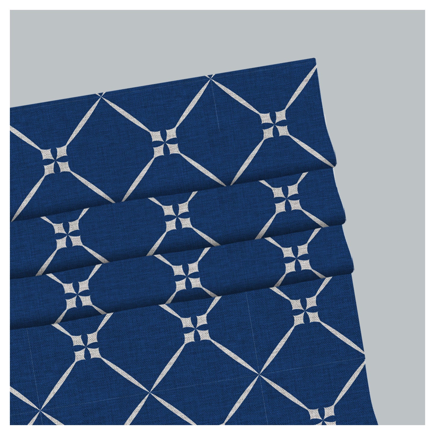 Geometric Classic Pattern Print Window Roman Shade