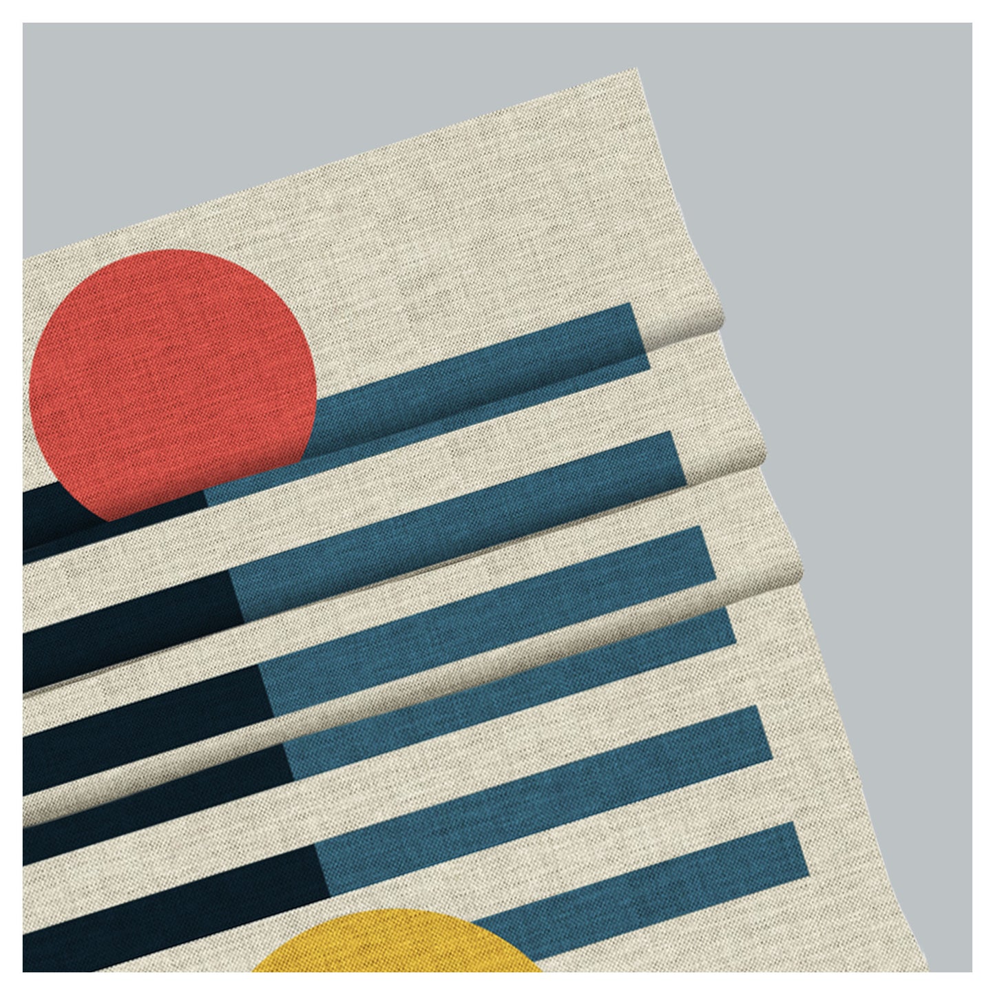 Collage Geometric Bauhaus Style Pattern Print Window Roman Shade