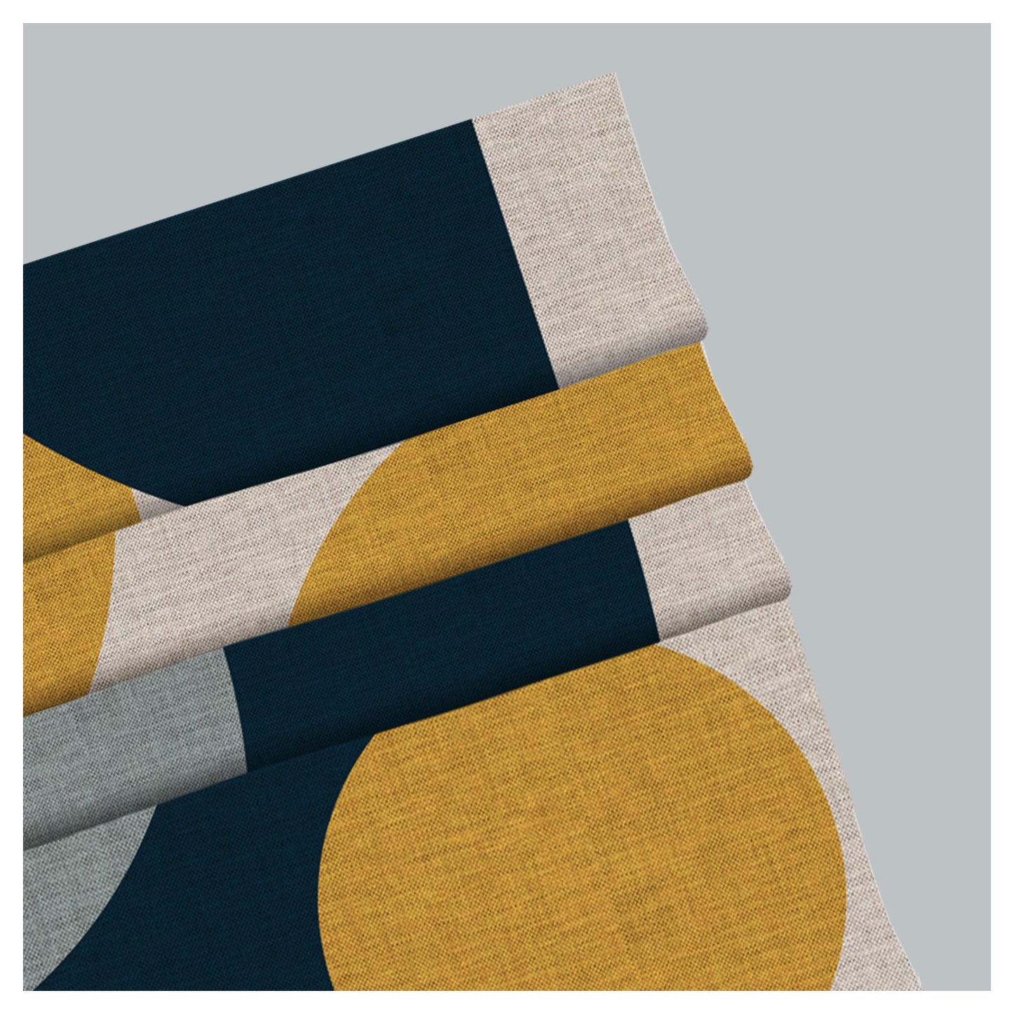 Collage Geometric Bauhaus Style Pattern Print Window Roman Shade
