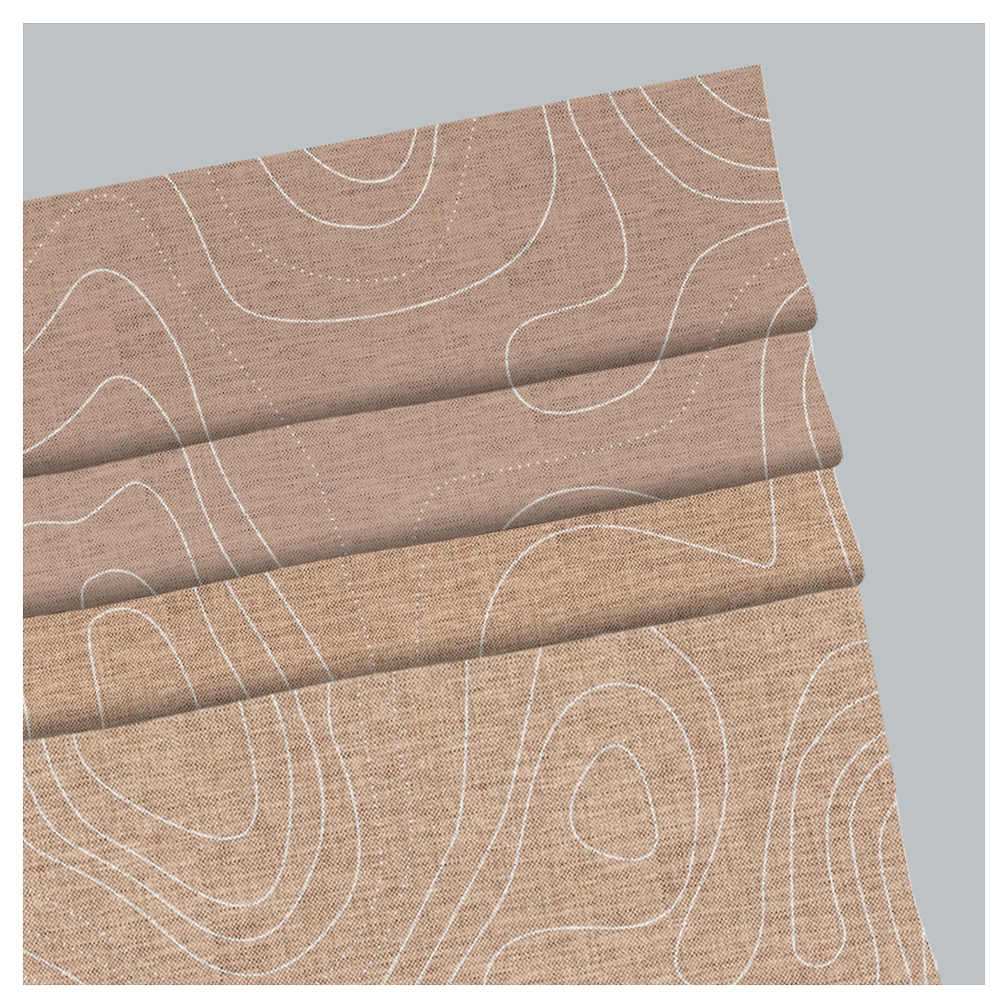 Subtle Lines Neutral Tone Window Roman Shade