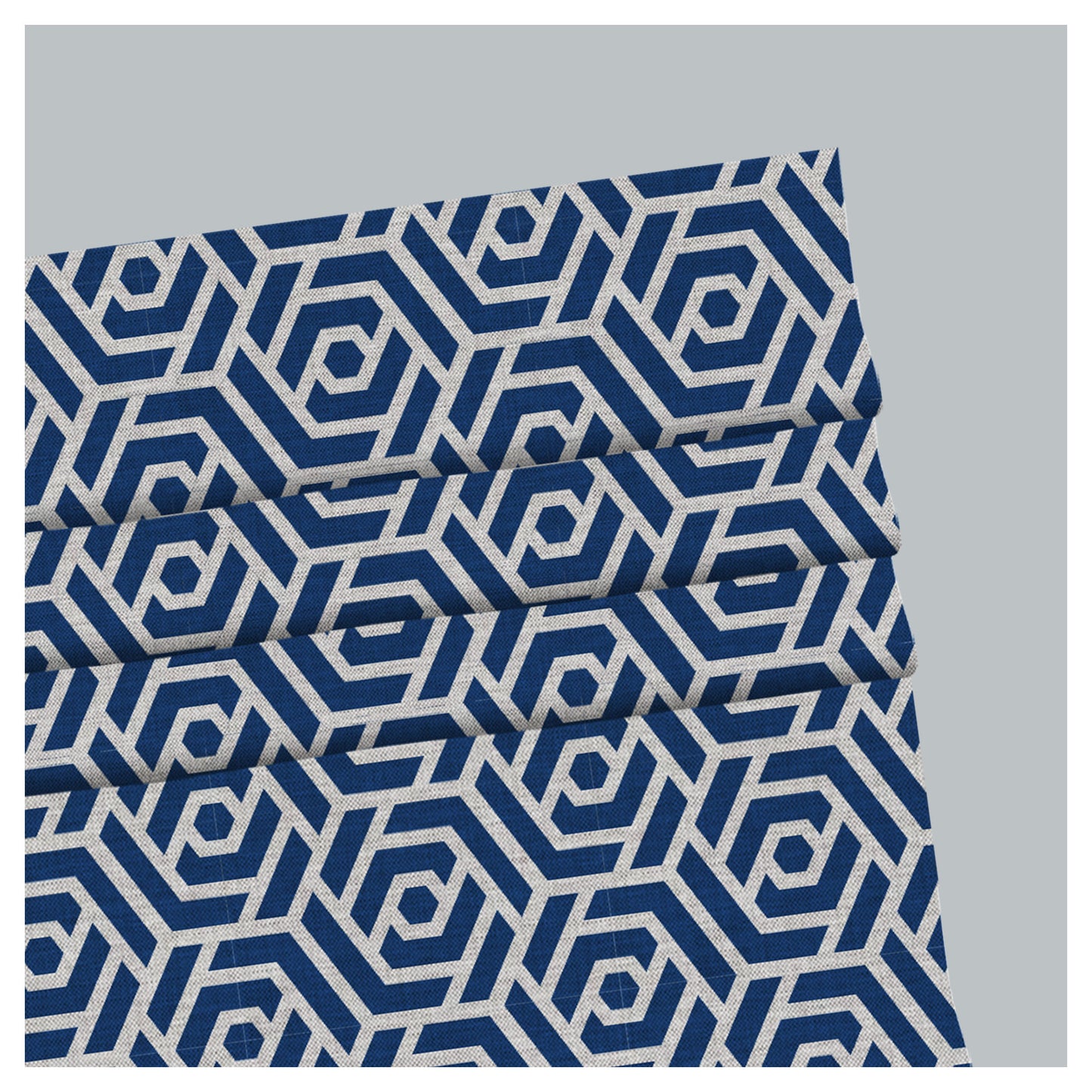 Geometric Classic Pattern Print Window Roman Shade