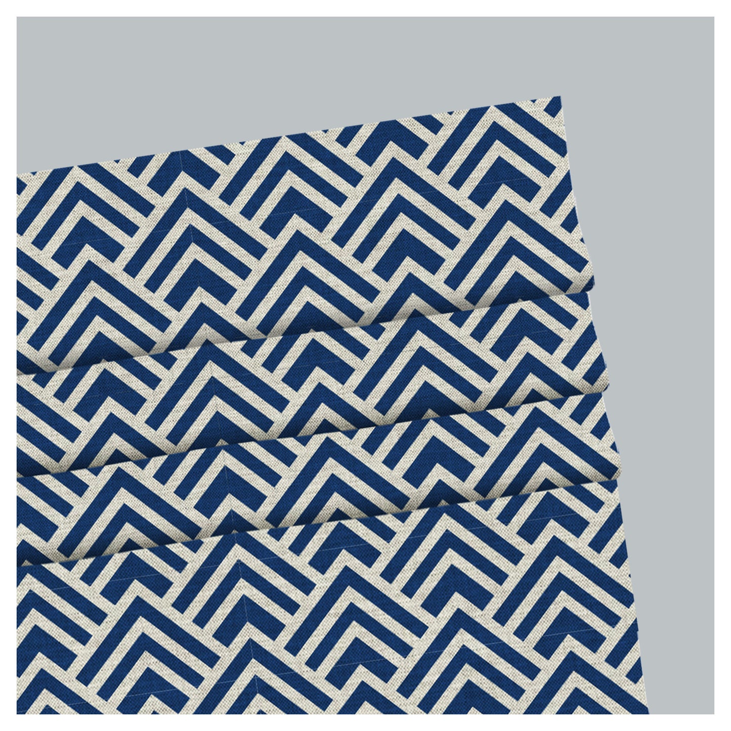 Geometric Classic Pattern Print Window Roman Shade
