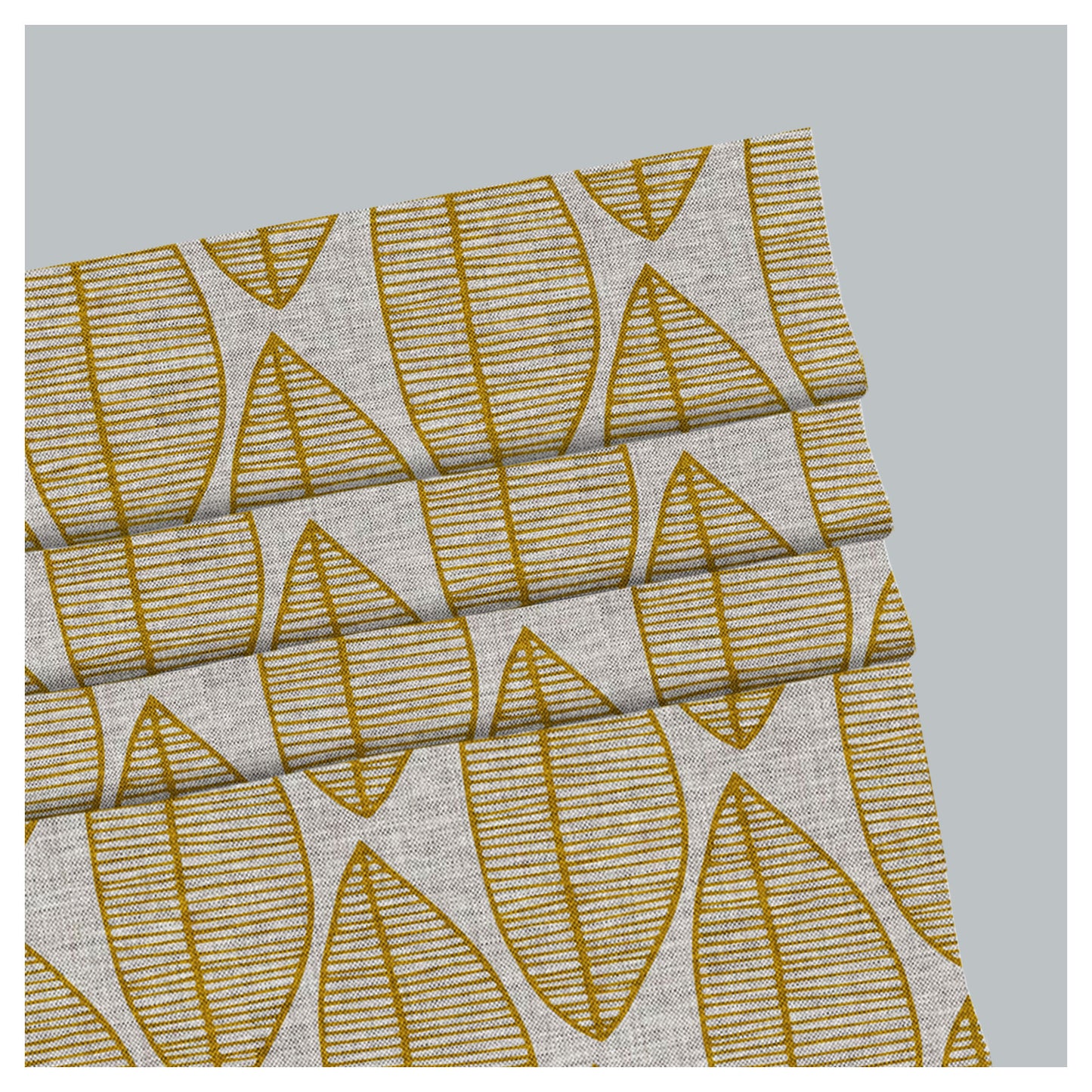 Forest Leaf Pattern Scandinavian Print Window Roman Shade