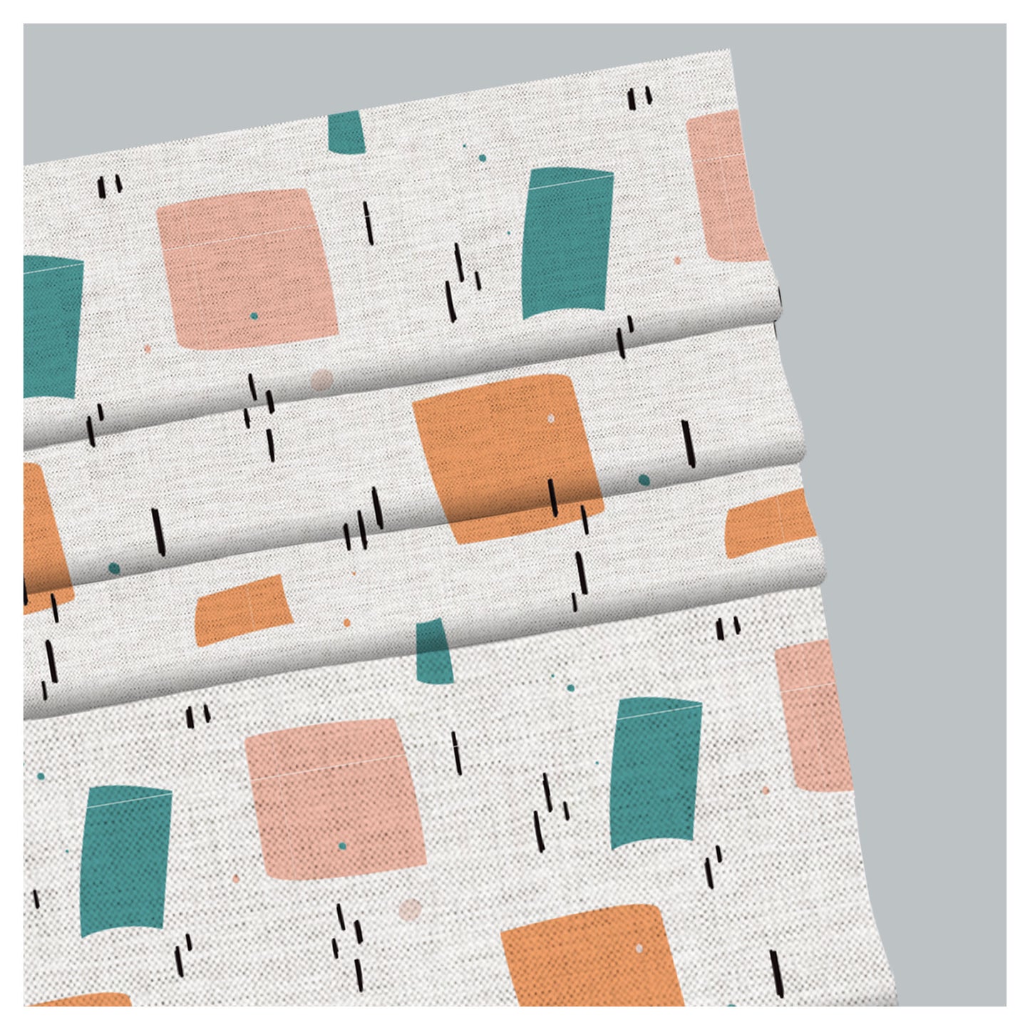 Pastel Geometric Confetti Roman Shade