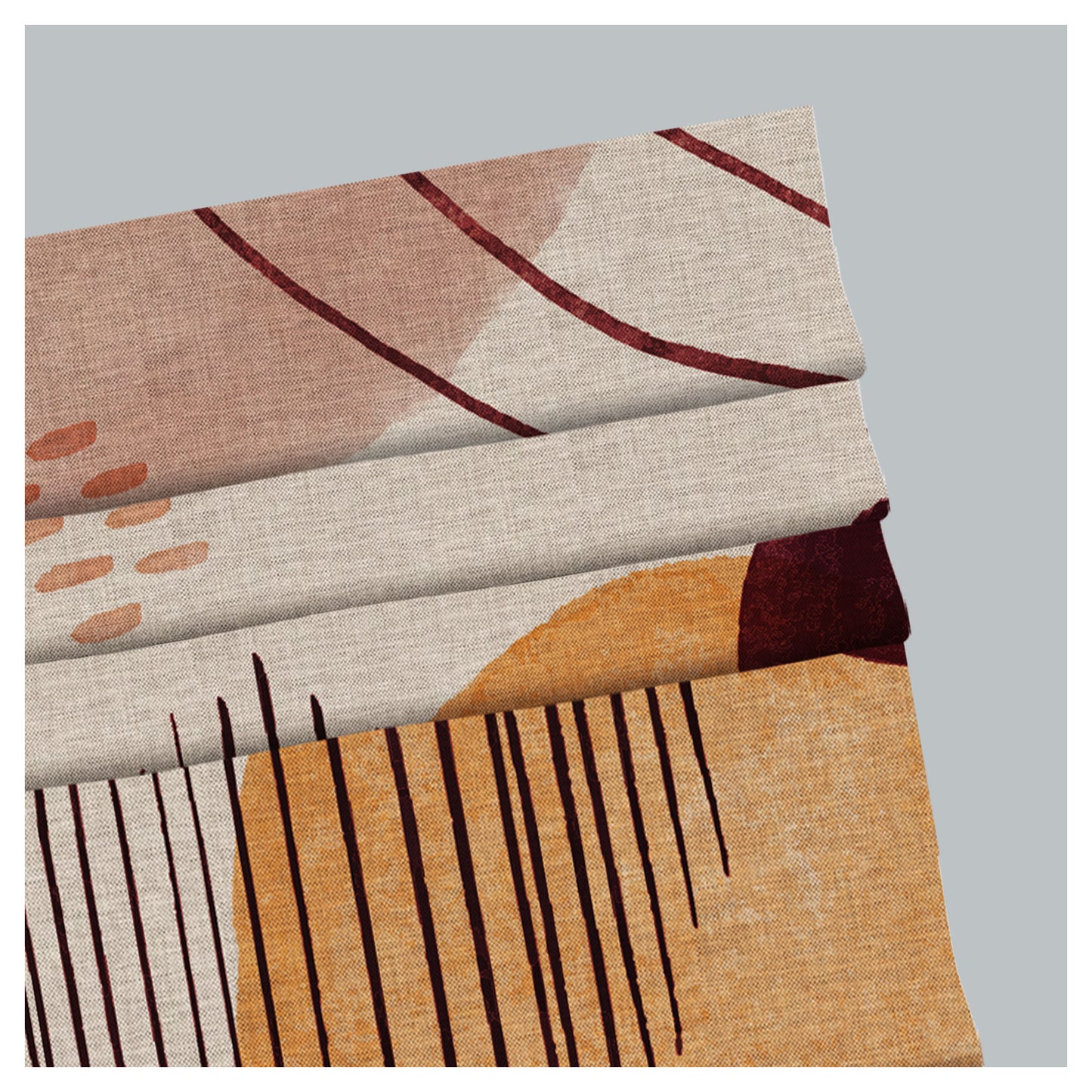 Midcentury Boho Vibes  Window Roman Shade