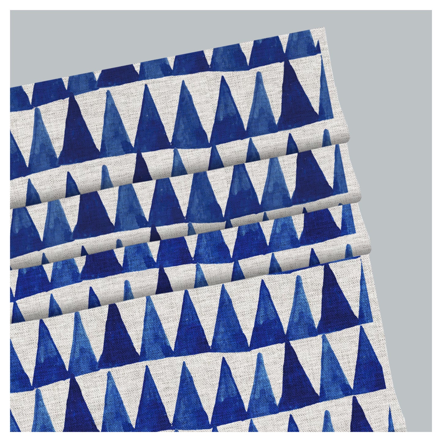 Watercolor Triangle Pattern Scandinavian Print Window Roman Shade