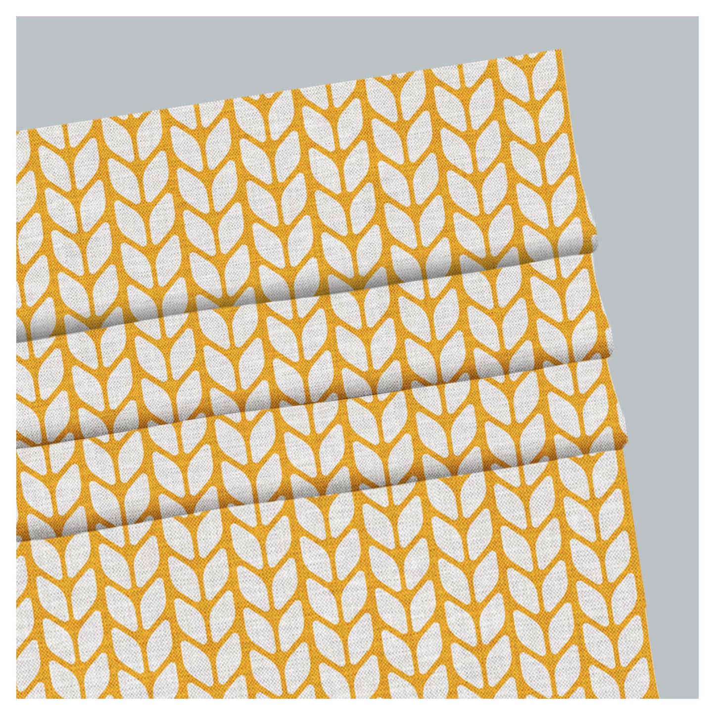 Golden Yellow Seamless Geometries Window Roman Shade