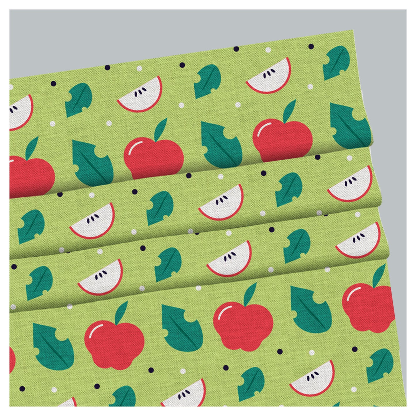 Cute Apple Pattern Print Window Roman Shade