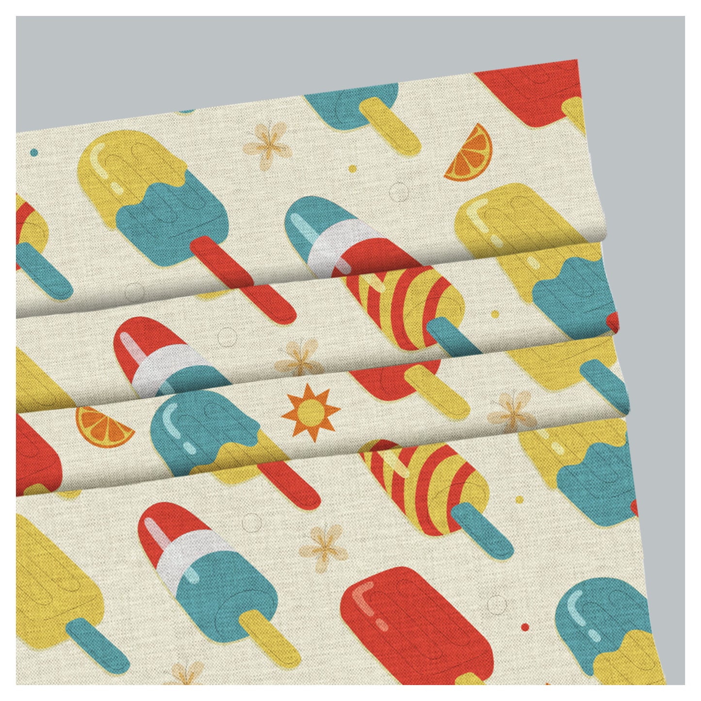 Nursery Ice Cream Pattern Print Window Roman Shade