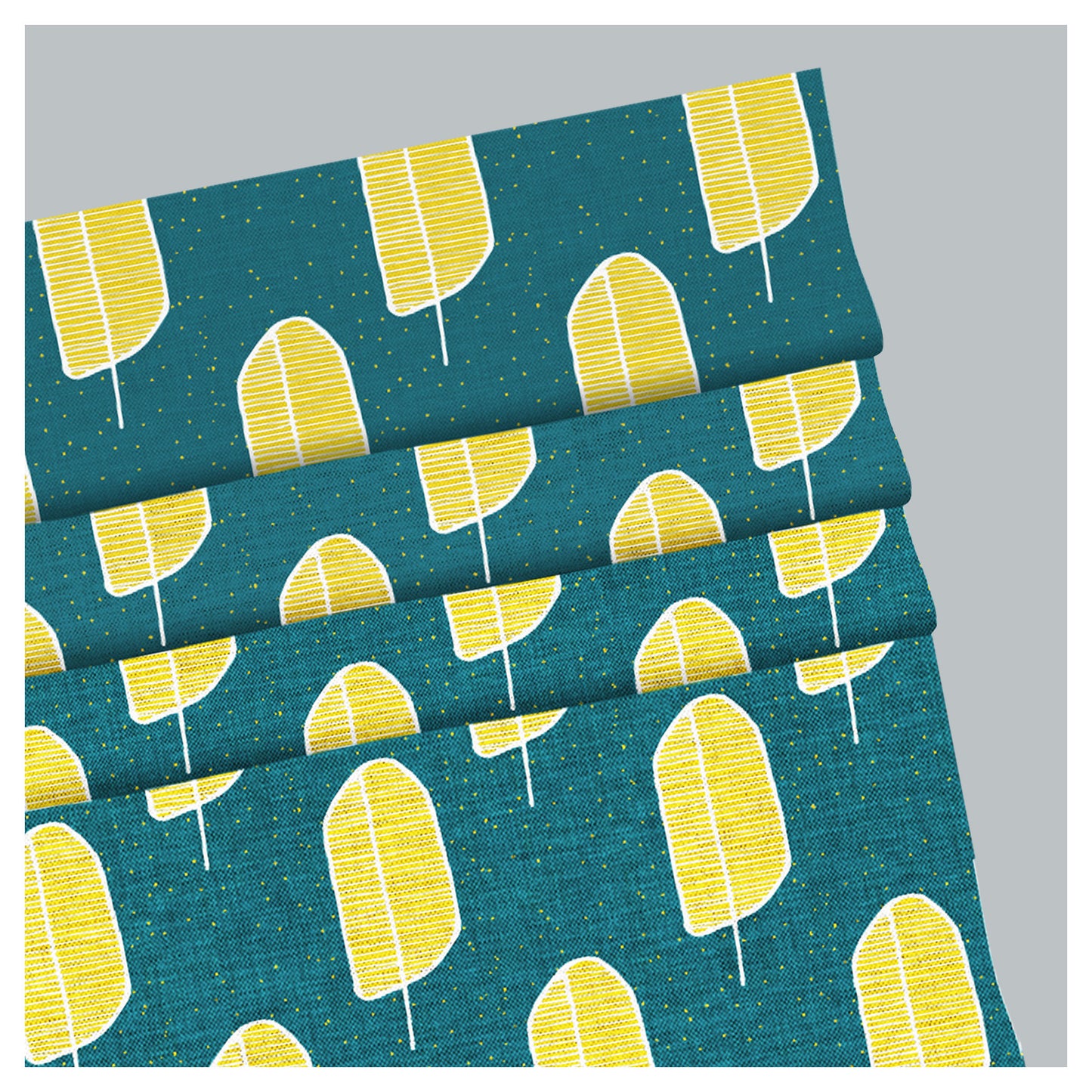 Forest Leaf Pattern Scandinavian Print Window Roman Shade