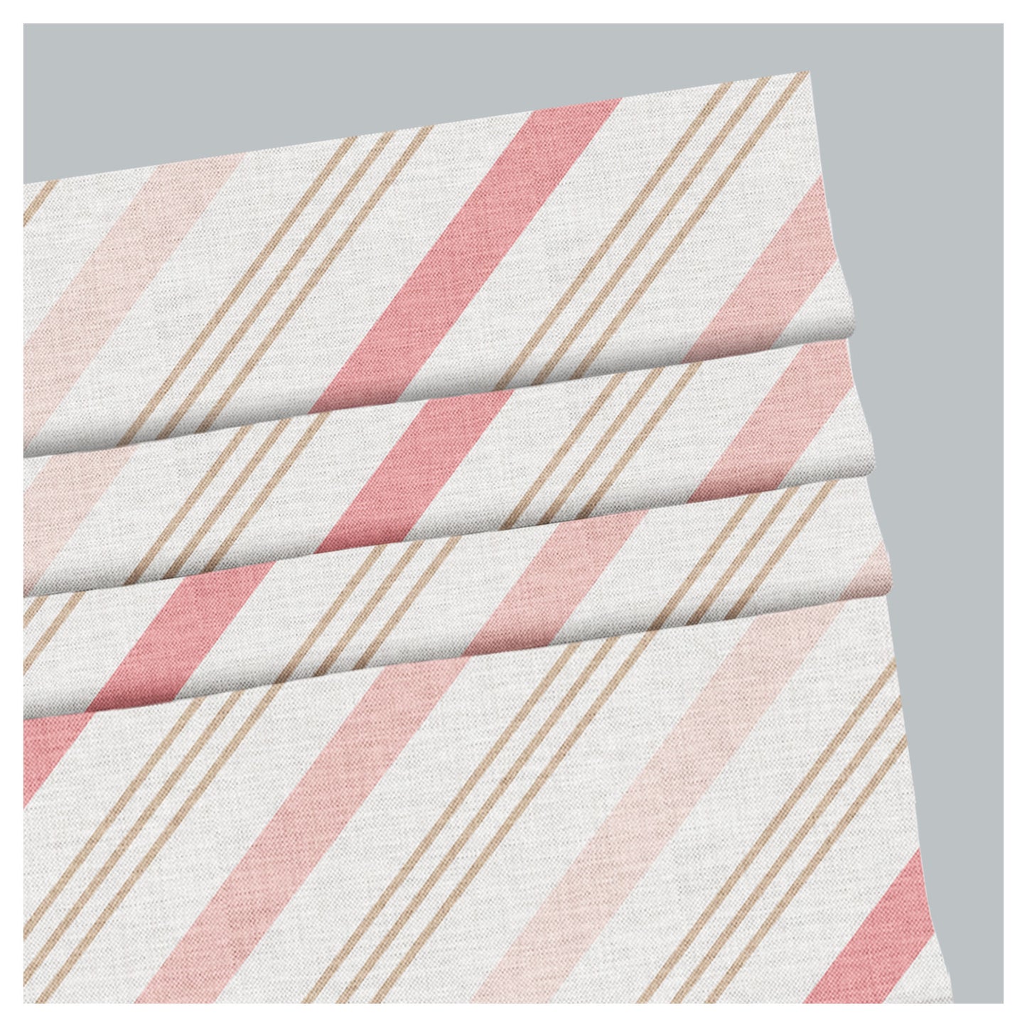 Baby Girl Pink Cute Textile Pastel Pattern Print Window Roman Shade