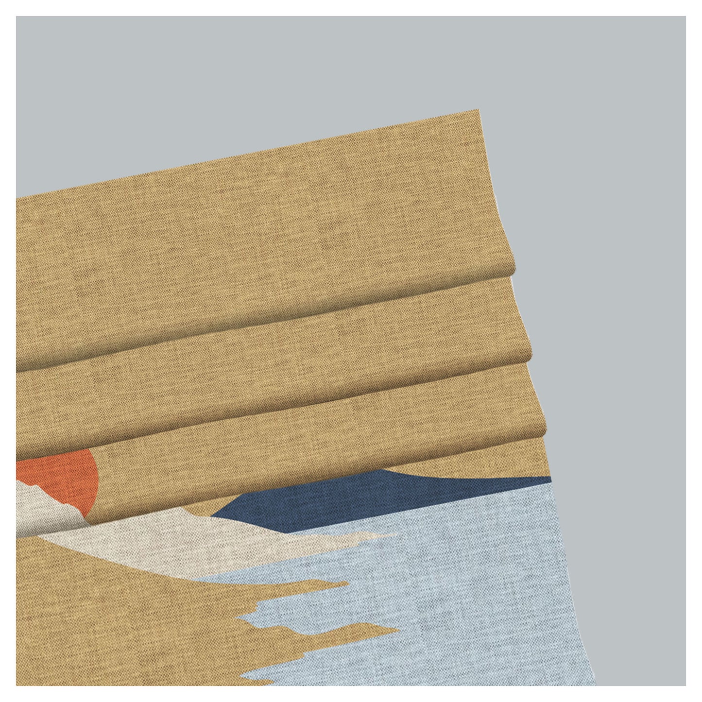 Minimalist Japanese Pattern Print Window Roman Shade