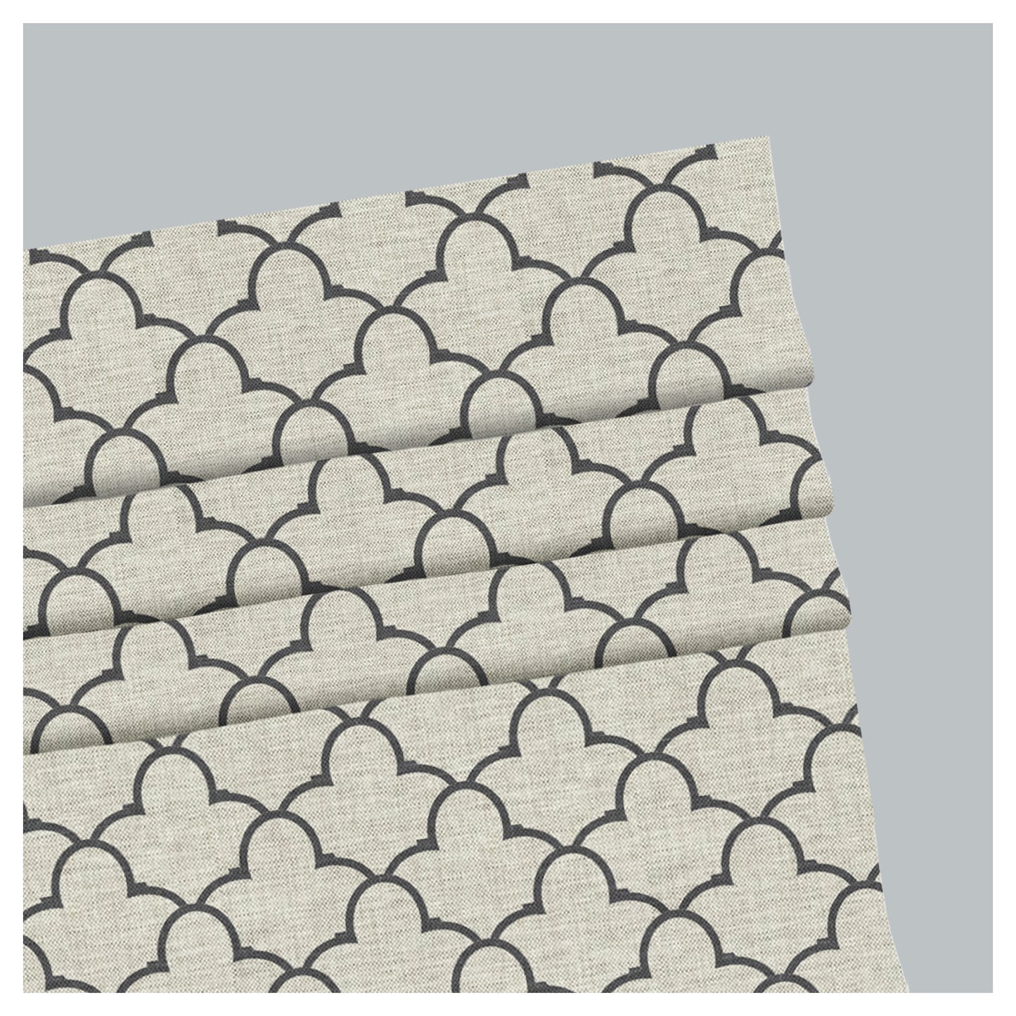 Geometric Classic Pattern Print Window Roman Shade
