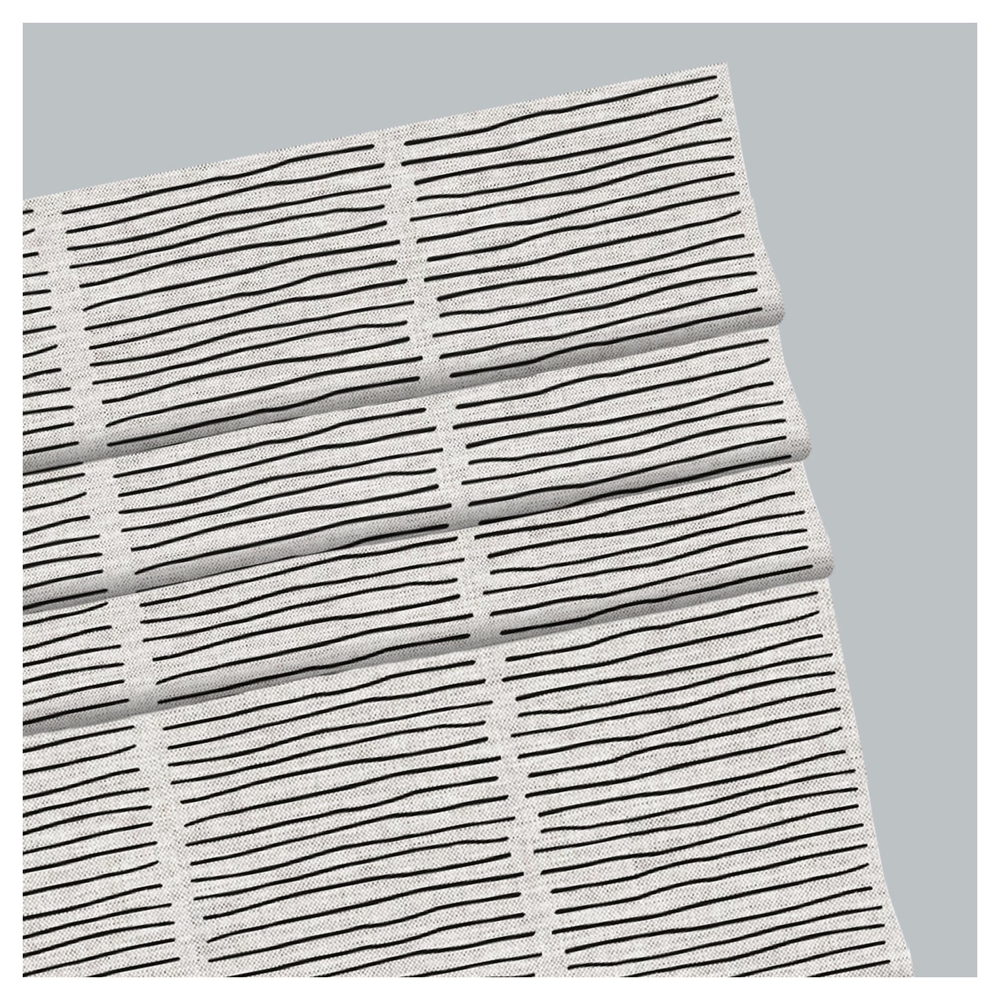 Hand Drawn Doodle Line Borders Scandinavian Window Roman Shade