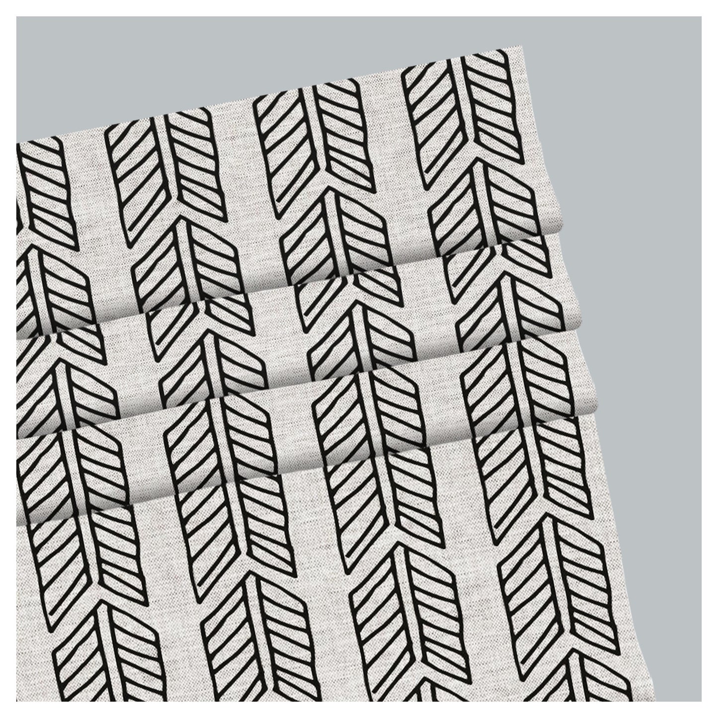 Doodle Hand Drawn Style Tribal Arrow Window Roman Shade