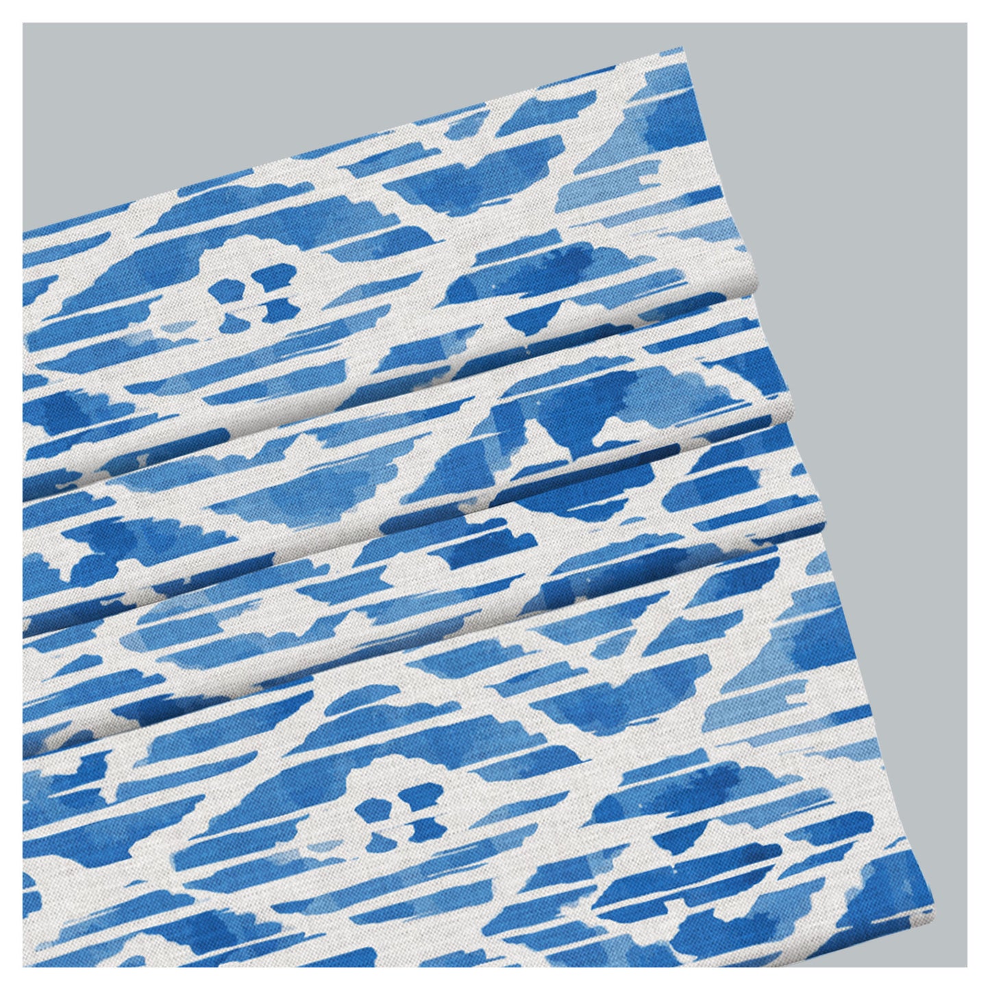 Blue Watercolor Southwestern Painting Window Roman Shade