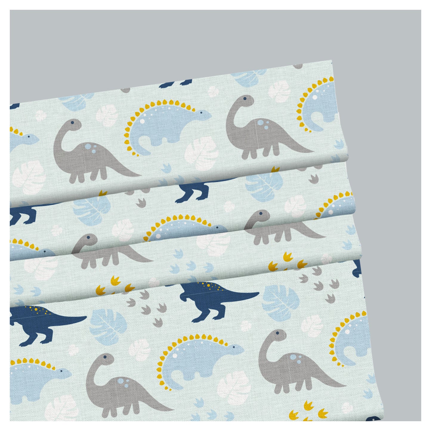 Dinosaur Cartoon Nursery Pattern Print Window Roman Shade