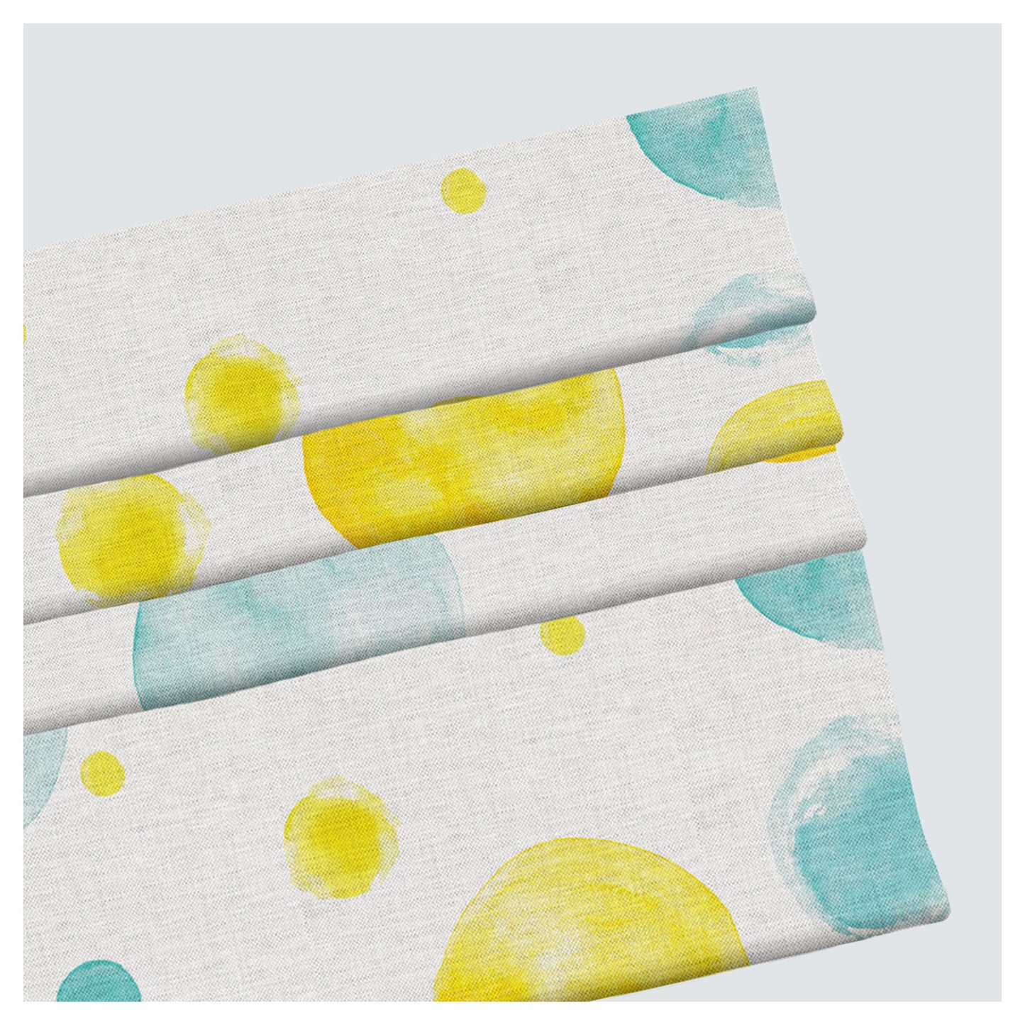 Watercolor Polka Dot Pattern Print Window Roman Shade