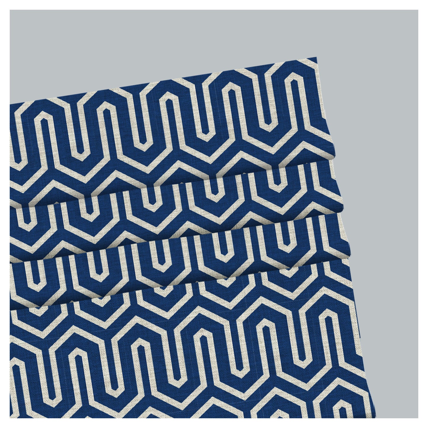 Geometric Classic Pattern Print Window Roman Shade