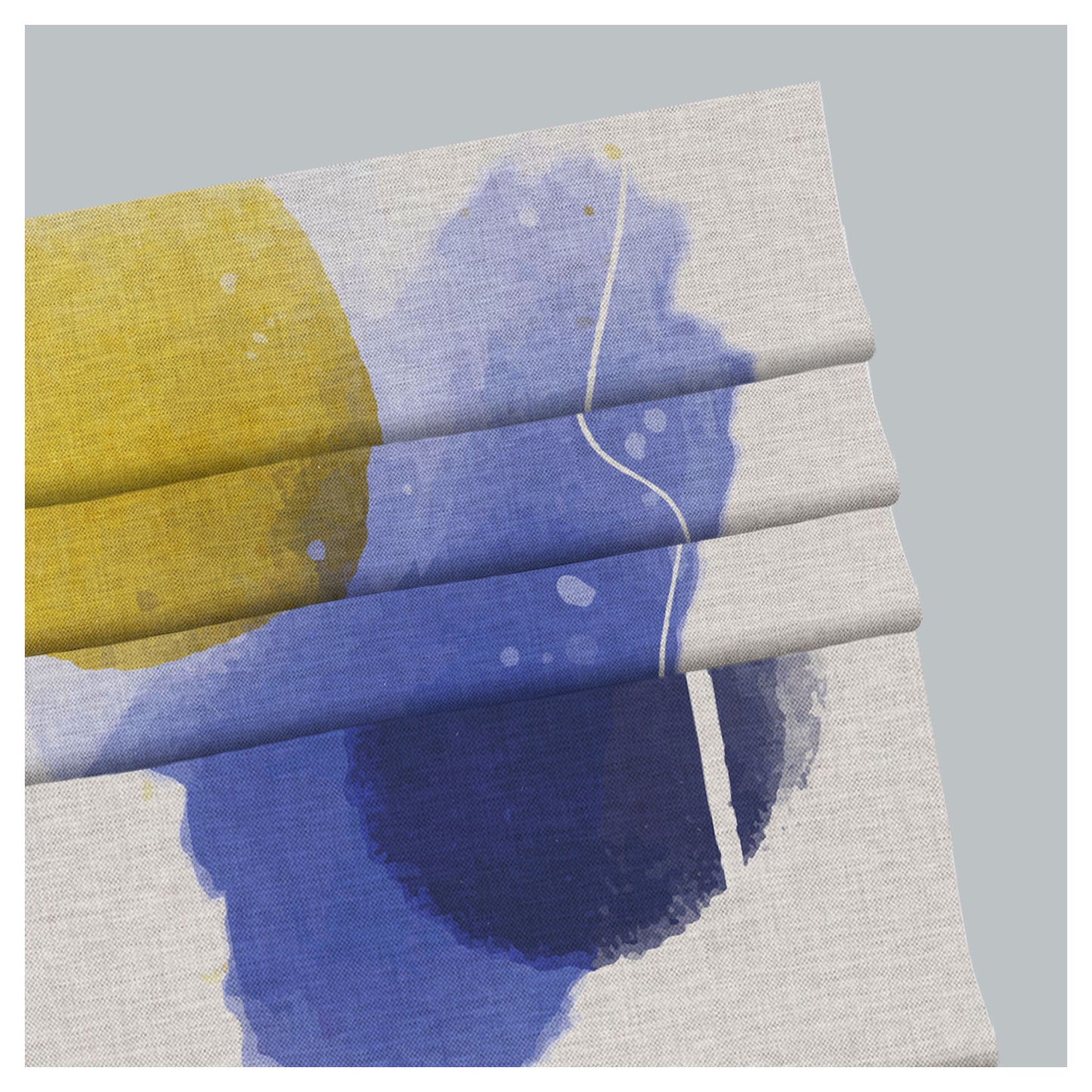 Two Tones Watercolor Paints Window Roman Shade