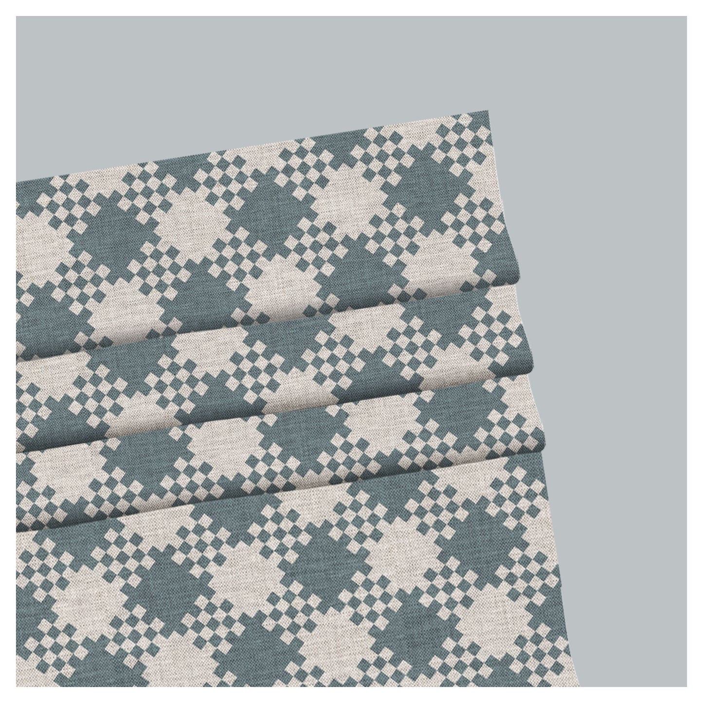 Elegant Tartan Pattern Print Window Roman Shade