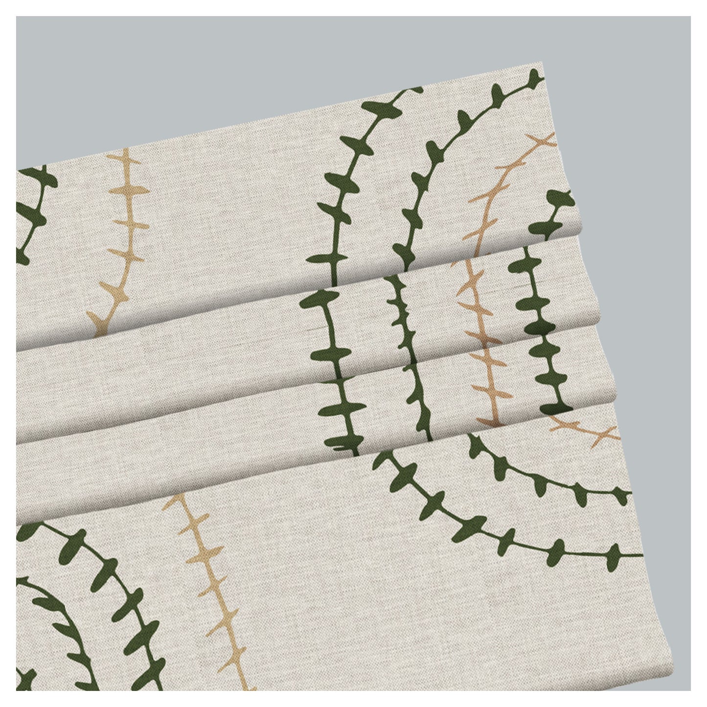 Abstract Baseball Pattern Window Roman Shade