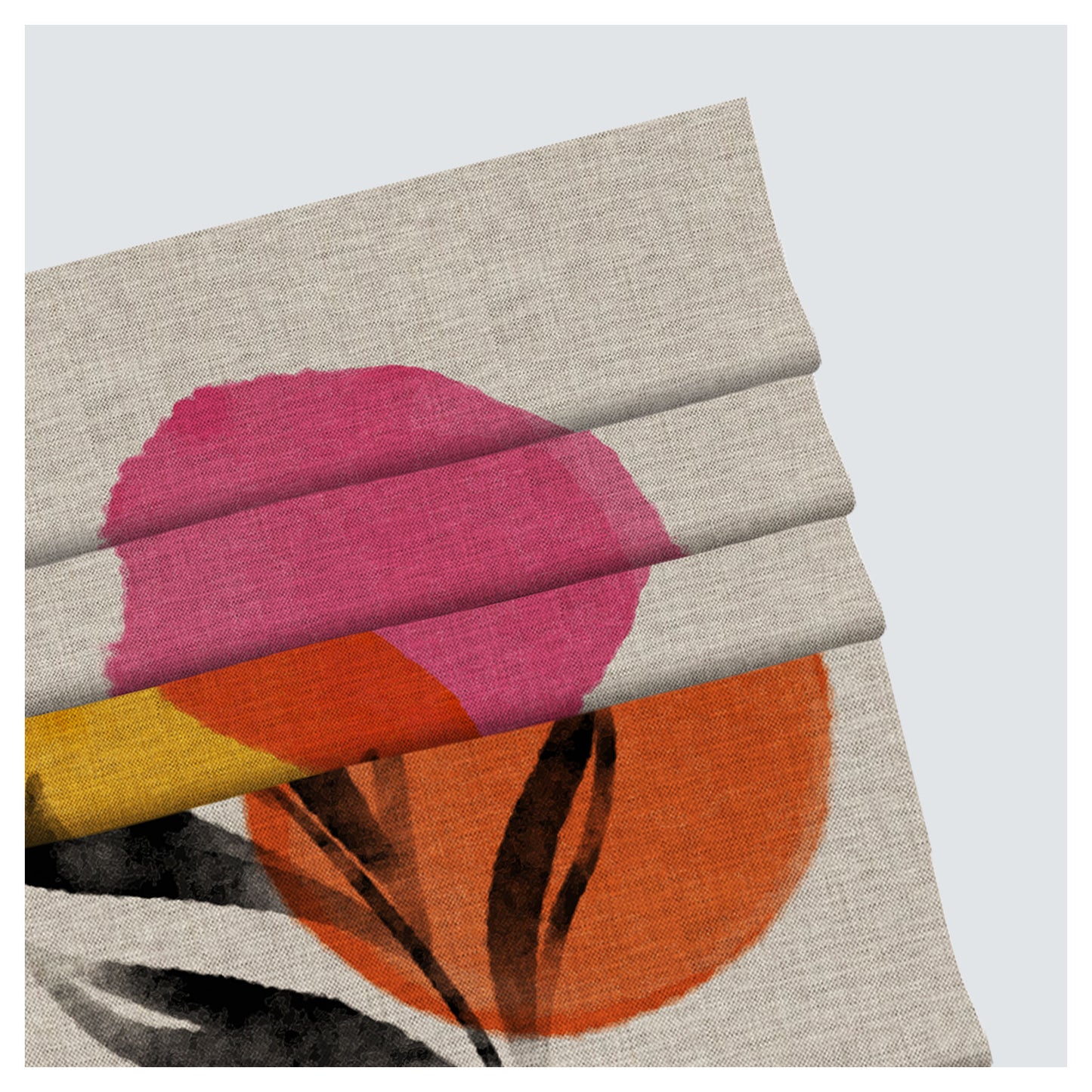 Hand Painted Watercolor Minimal Pattern Print Window Roman Shade