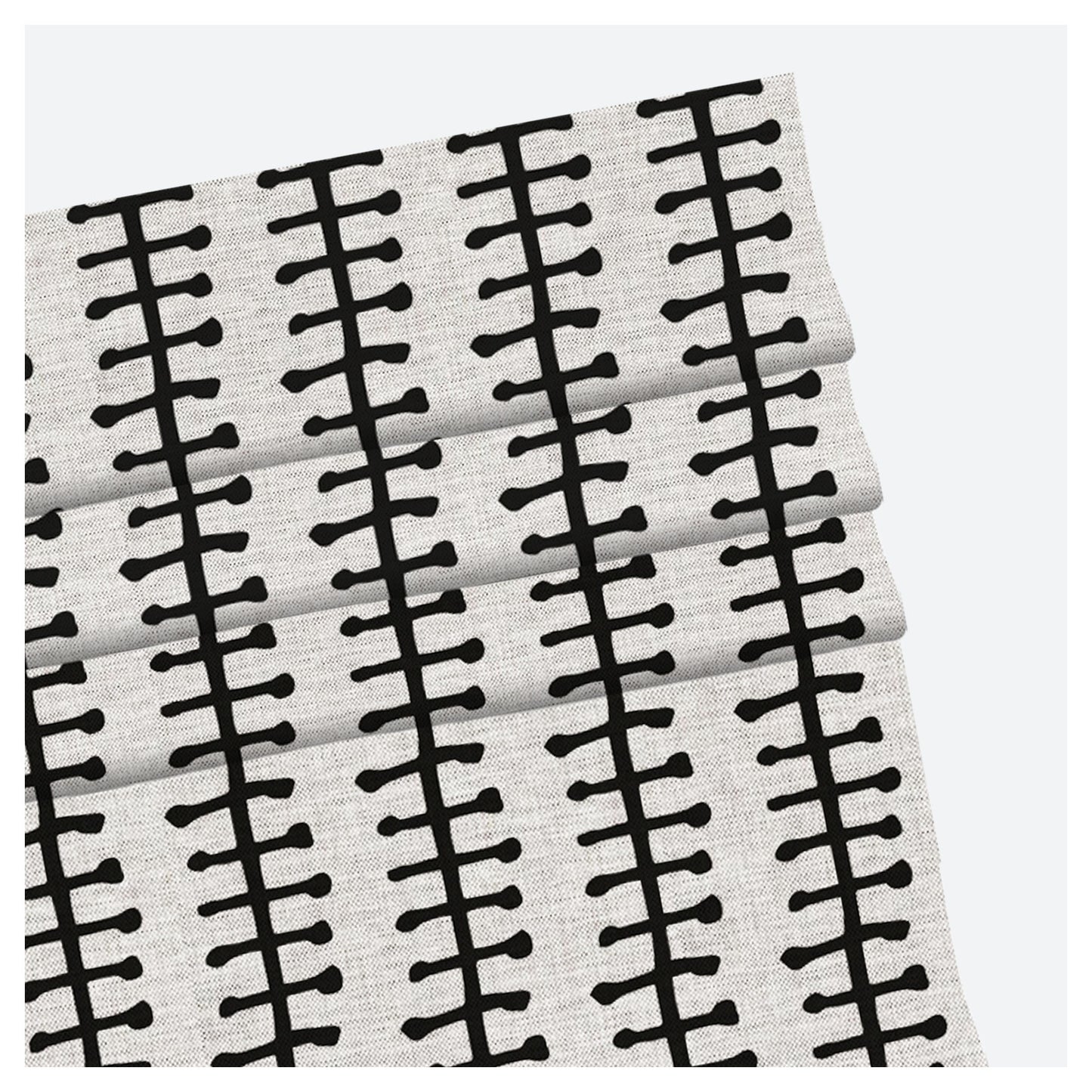 Hand Drawn Doodle Line Stripes Scandinavian Window Roman Shade