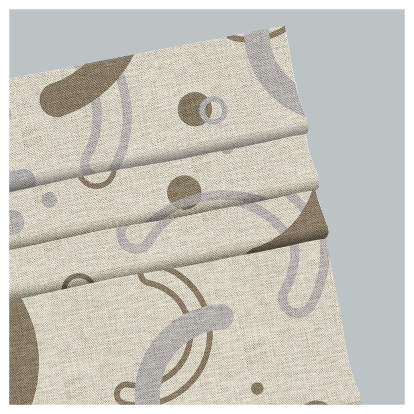 Memphis Style Pattern Print Window Roman Shade