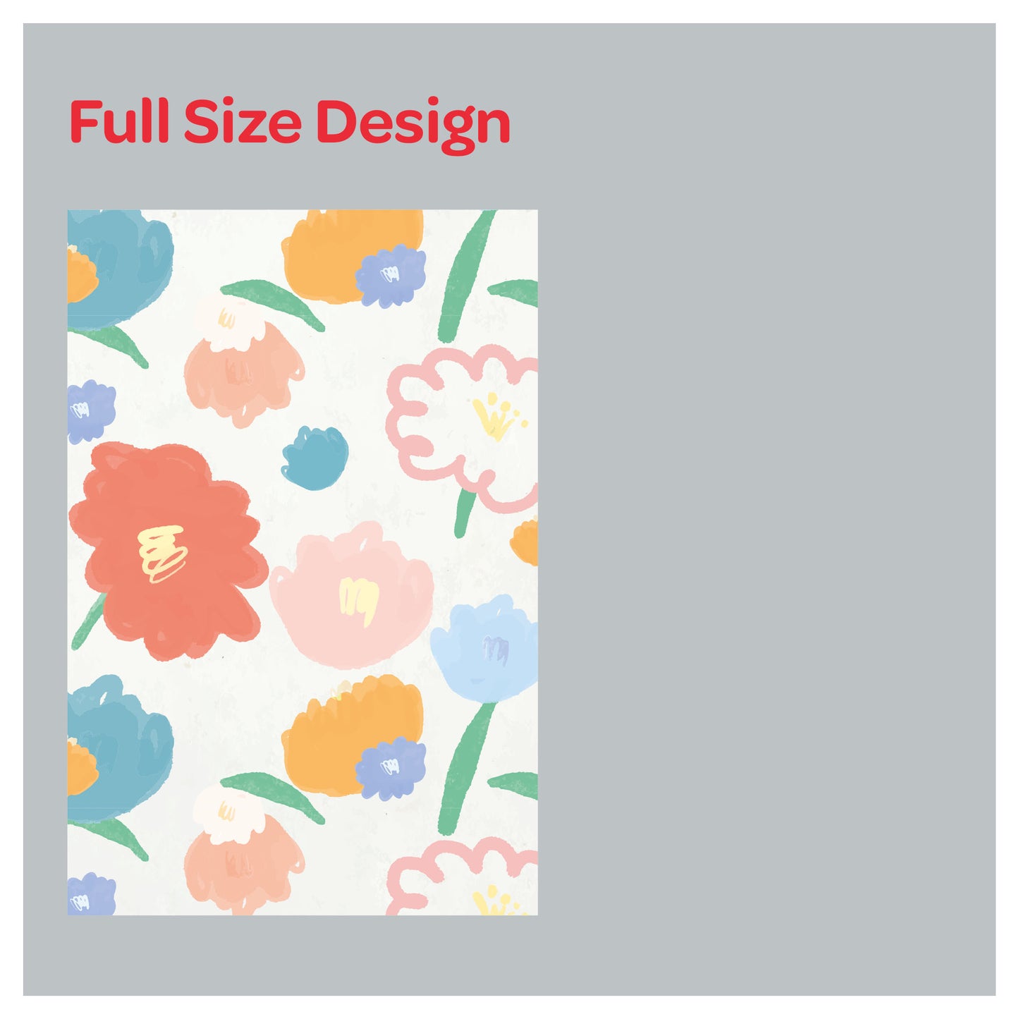 Hand Painted Pastel Cute Flower Petals Window Roman Shade