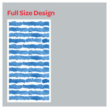 Load image into Gallery viewer, Blue Watercolor Stripes Painting Window Roman Shade
