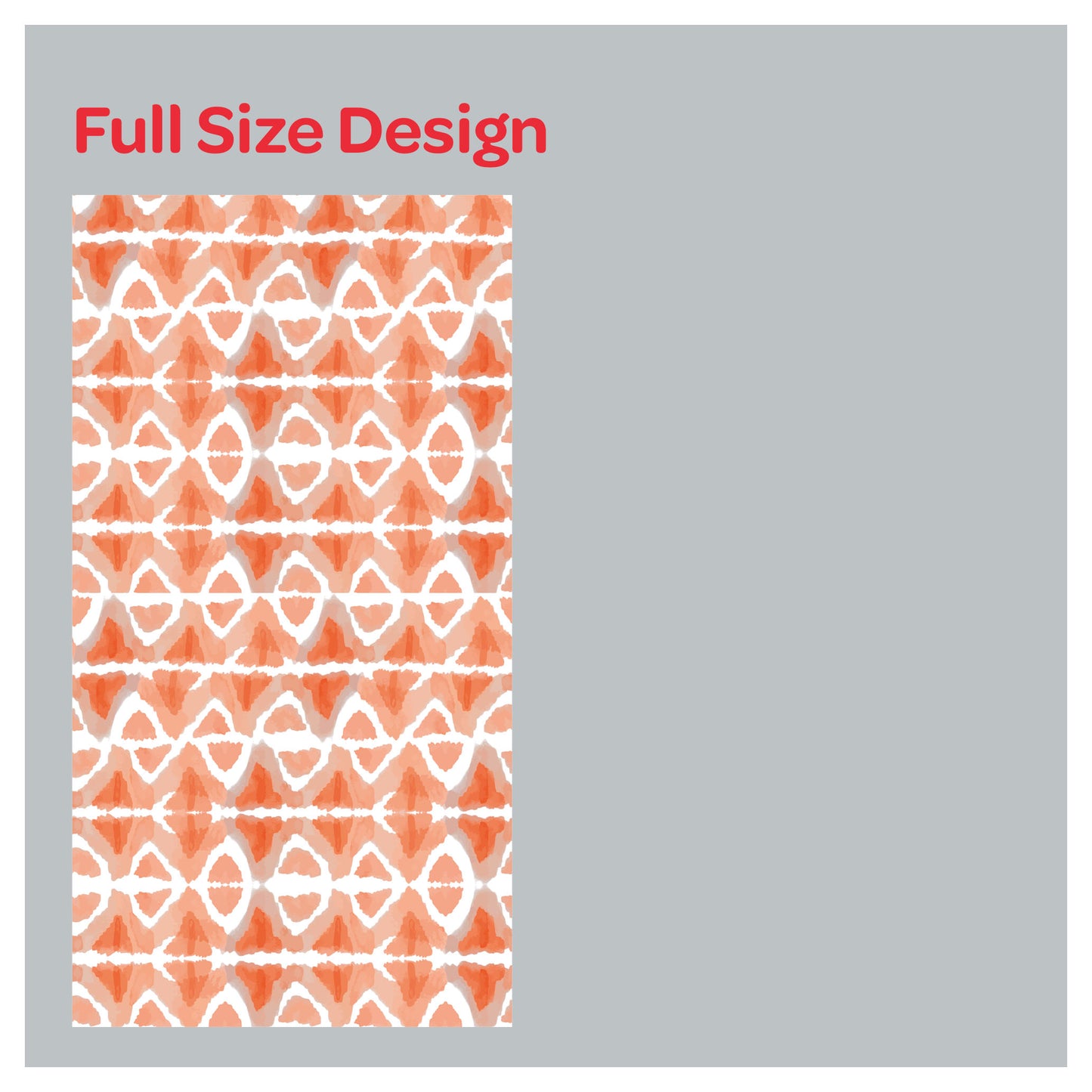 Orange Watercolor Abstract Southwestern Window Roman Shade