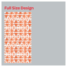 Load image into Gallery viewer, Orange Watercolor Abstract Southwestern Window Roman Shade
