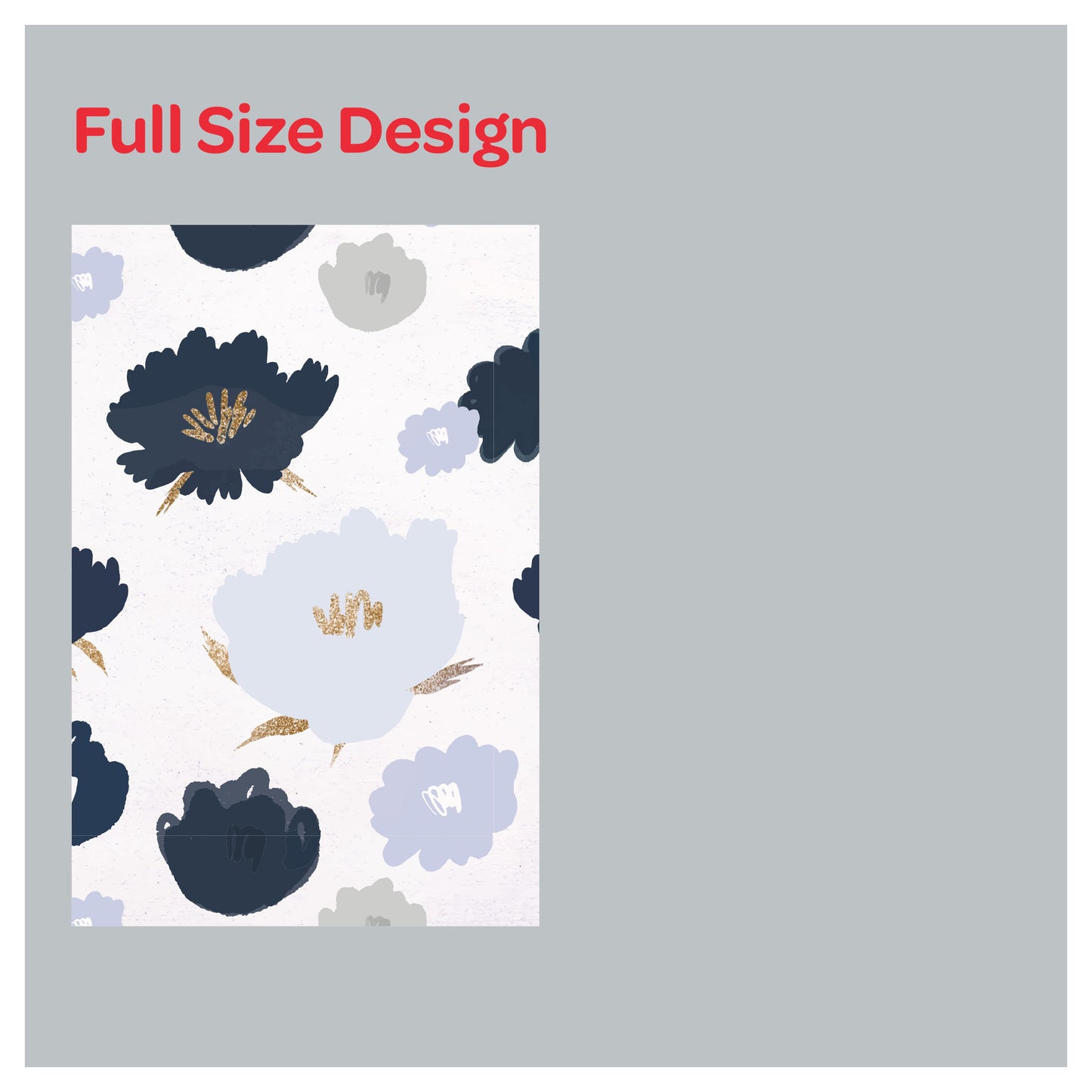 Hand Drawn Flowers Pattern Print Window Roman Shade