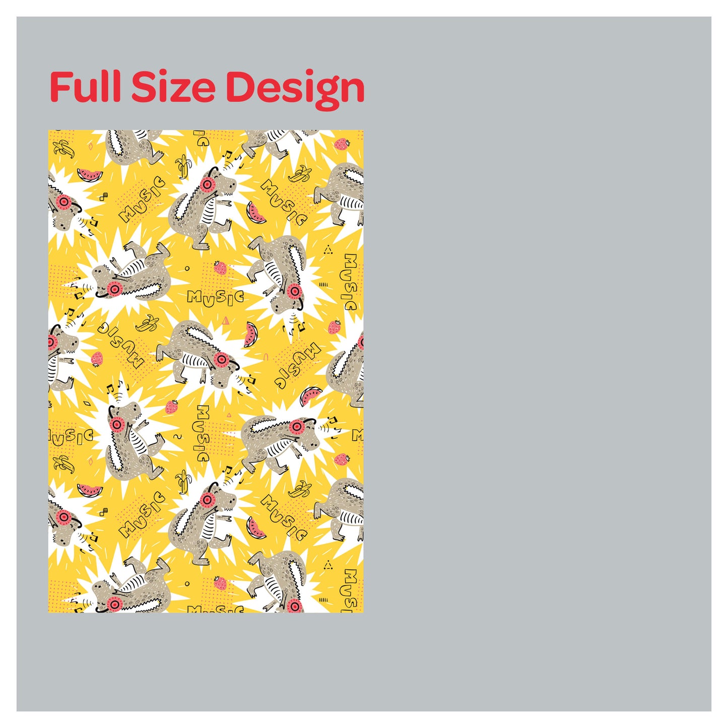 Dinosaur Nursery Pattern Print Window Roman Shade