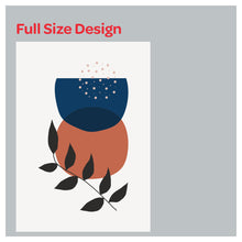 Load image into Gallery viewer, Geometric Forest Plant Polygon Abstract Shapes Roman Shade
