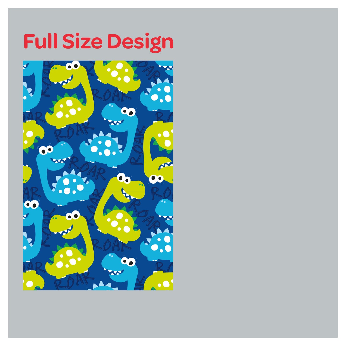Dinosaur Nursery Pattern Print Window Roman Shade
