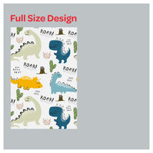 Load image into Gallery viewer, Dinosaur Nursery Pattern Print Window Roman Shade
