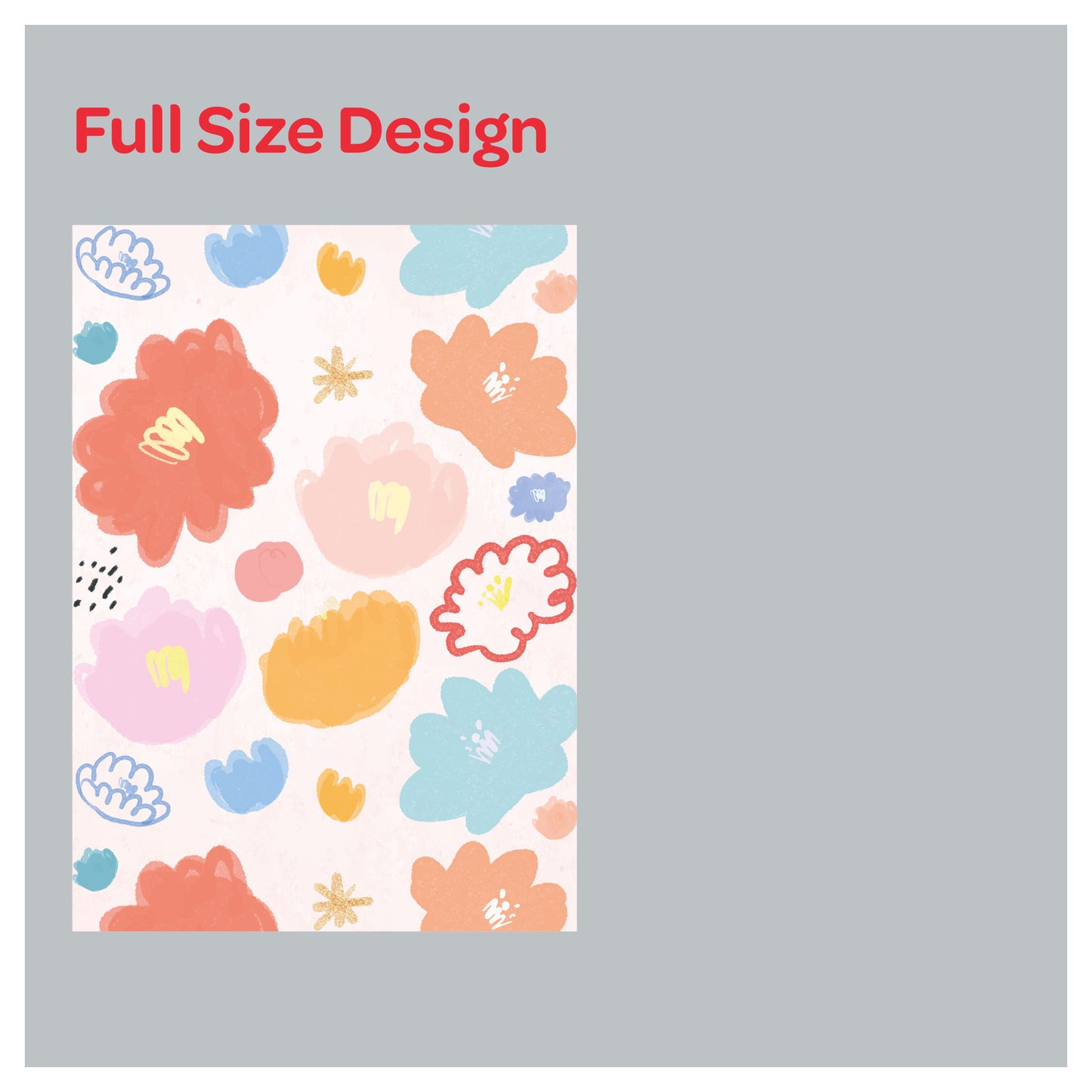 Hand Painted Flora Pattern Window Roman Shade