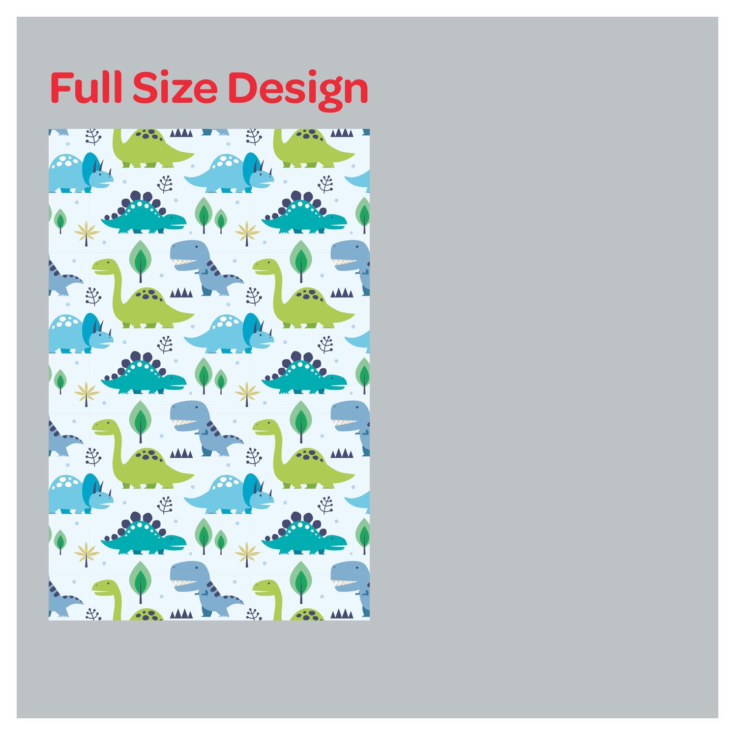 Dinosaur Nursery Pattern Print Window Roman Shade