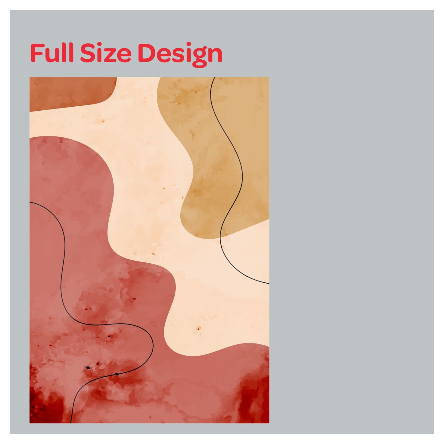 Boho Abstract Water Color Print Roman Shade