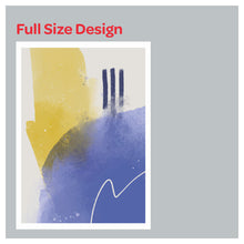 Load image into Gallery viewer, Watercolor Yellow Blue Blend Window Roman Shade
