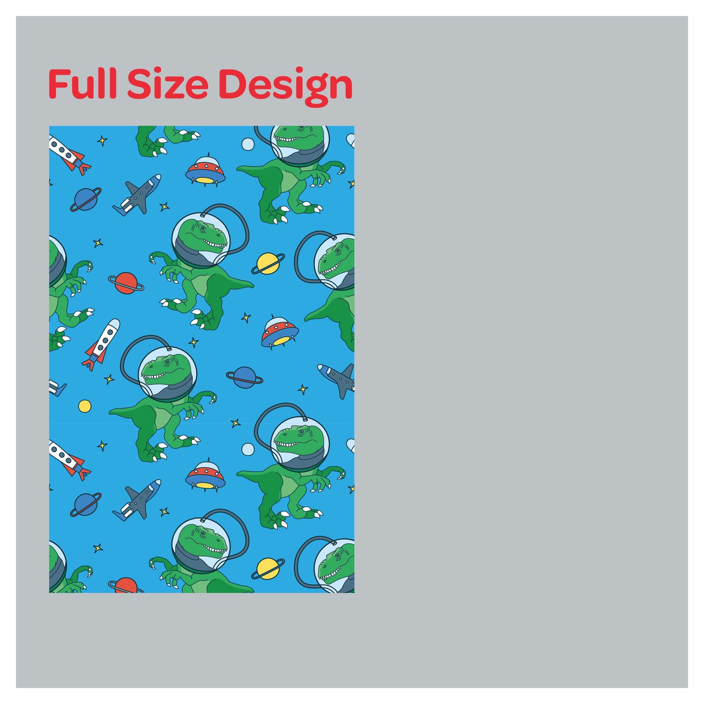 Dinosaur Nursery Pattern Print Window Roman Shade