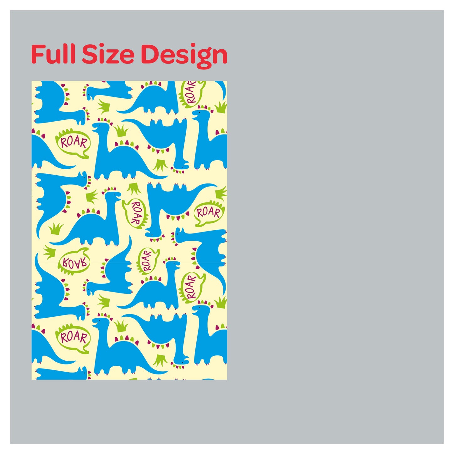 Dinosaur Nursery Pattern Print Window Roman Shade
