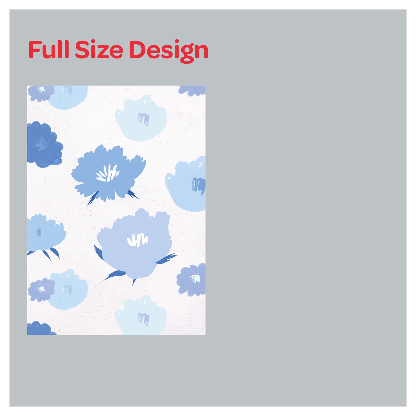 Hand Drawn Flowers Pattern Print Window Roman Shade
