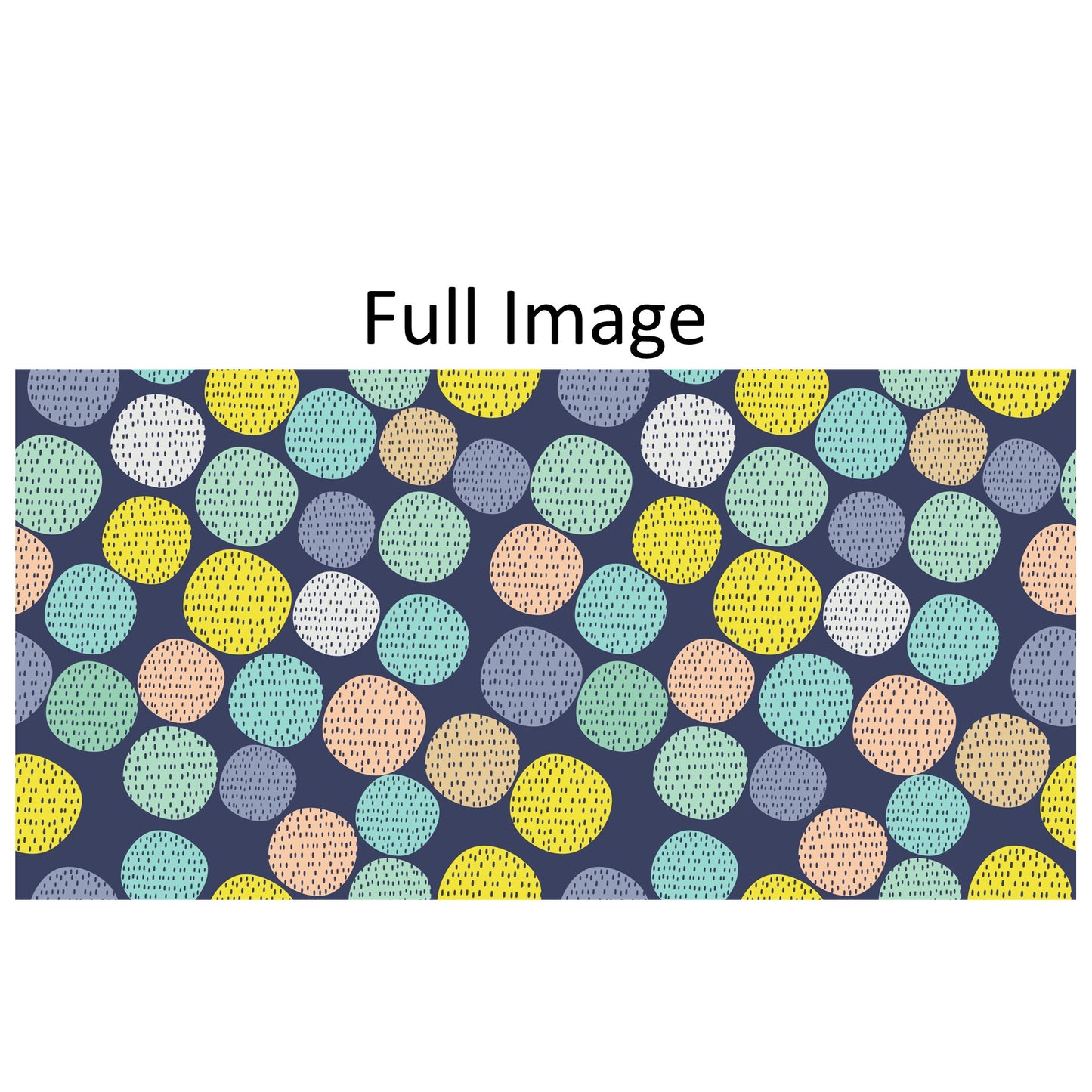 Circle Doodle Style Patterns Linen Window Roman Shade