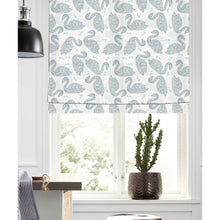 Load image into Gallery viewer, Polka Swans Window Roman Shade
