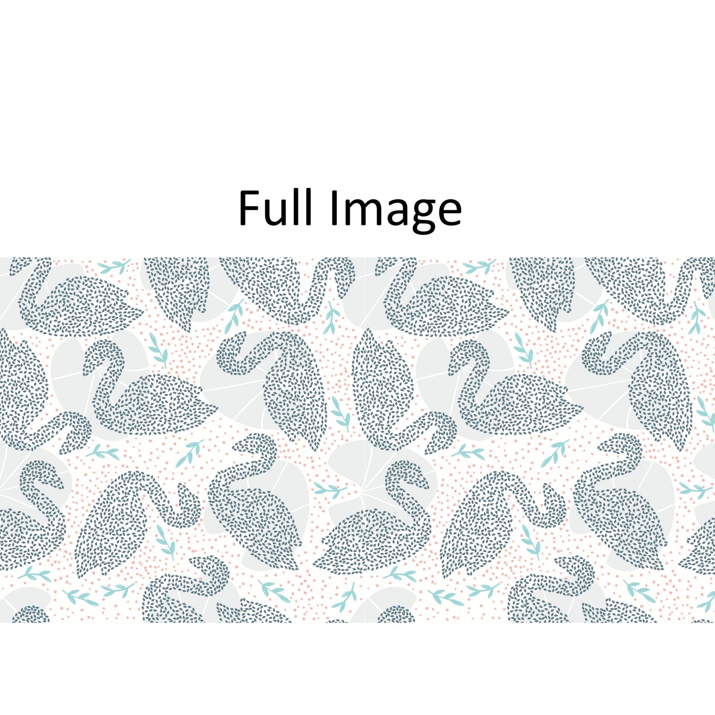 Polka Swans Window Roman Shade