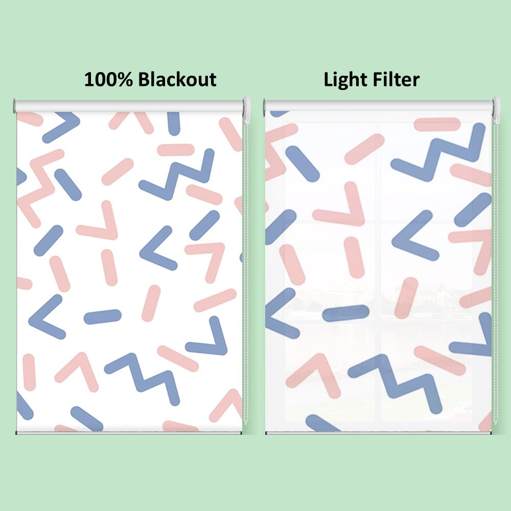 Contemporary Geometric Pattern Art Window Roller Shade